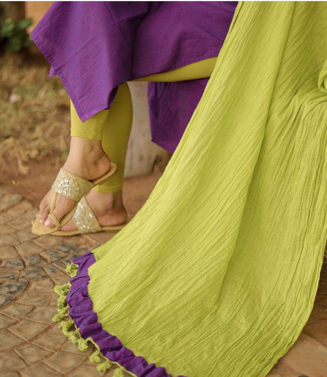 TRISHA KRISHNAN'S TOP WITH DUPPATA