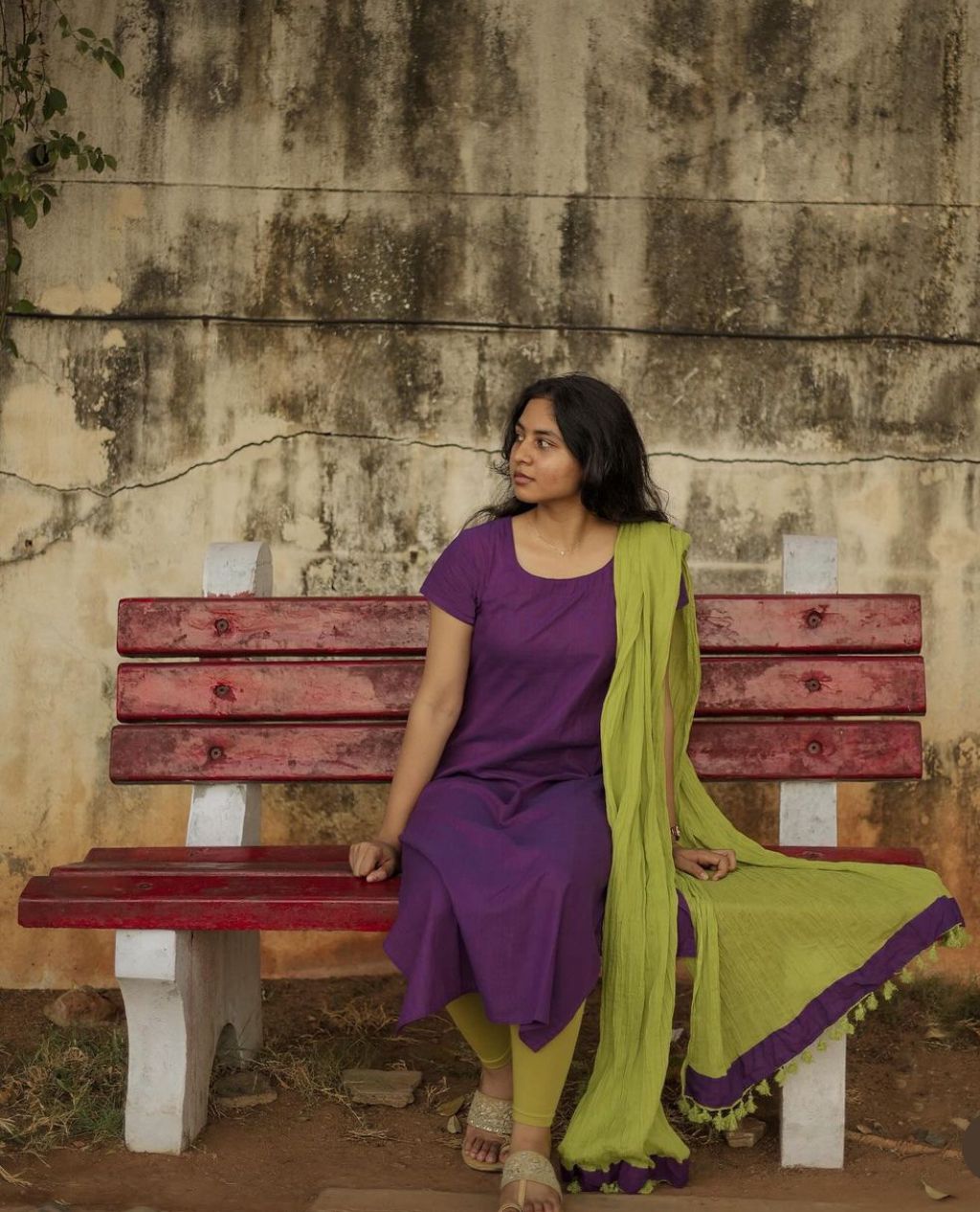 TRISHA KRISHNAN'S TOP WITH DUPPATA