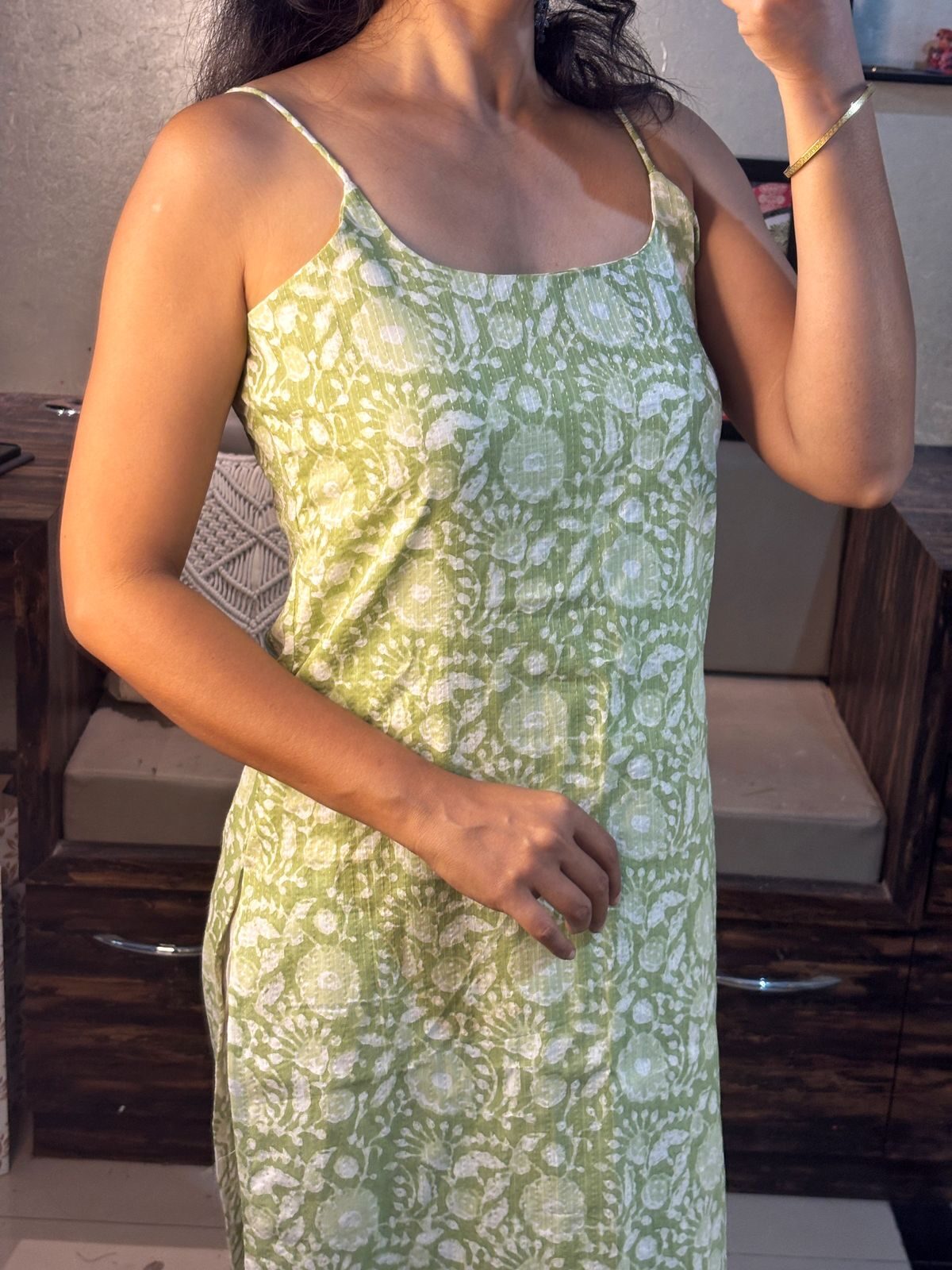 Elegant Katha Cotton Kurti