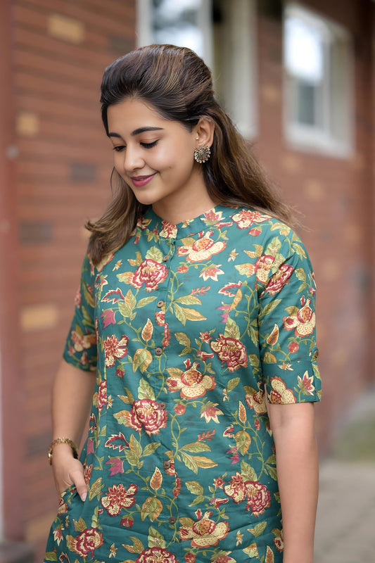 Premium Ethnic Printed Reyon Co-ord Set