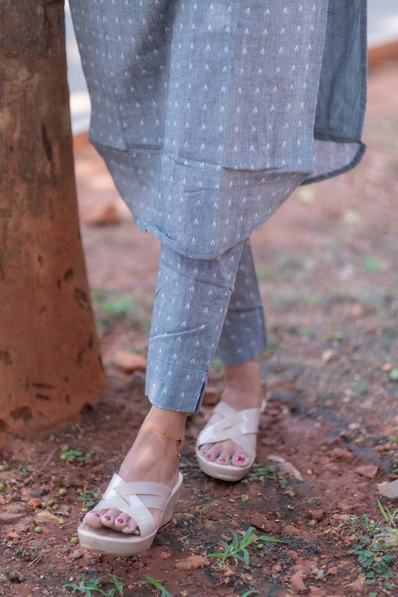 Cupid's Arrow Print Kurti With Pant Set