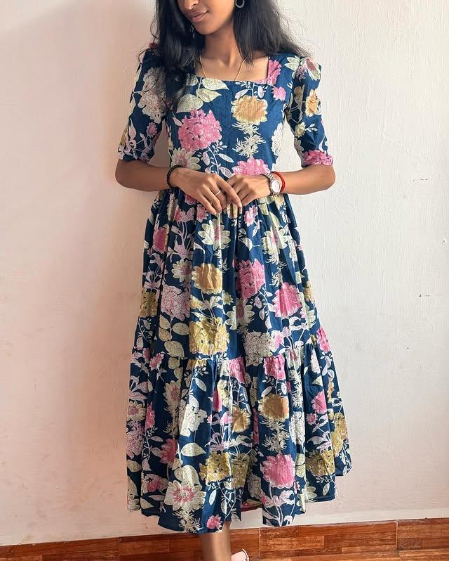 Snowdrop Maxi Floral Dress: Breezy Comfort