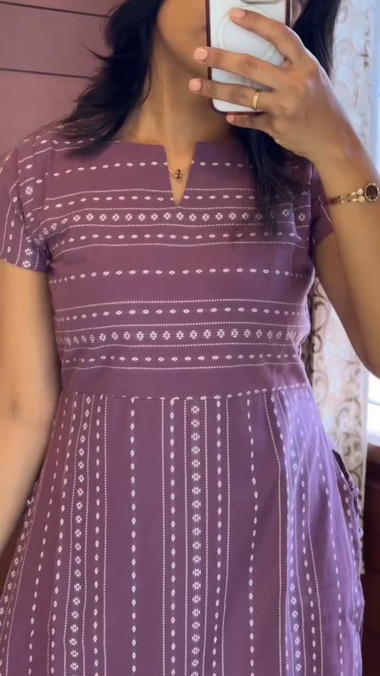 Premium Motif Stripe Printed Co-ord Set