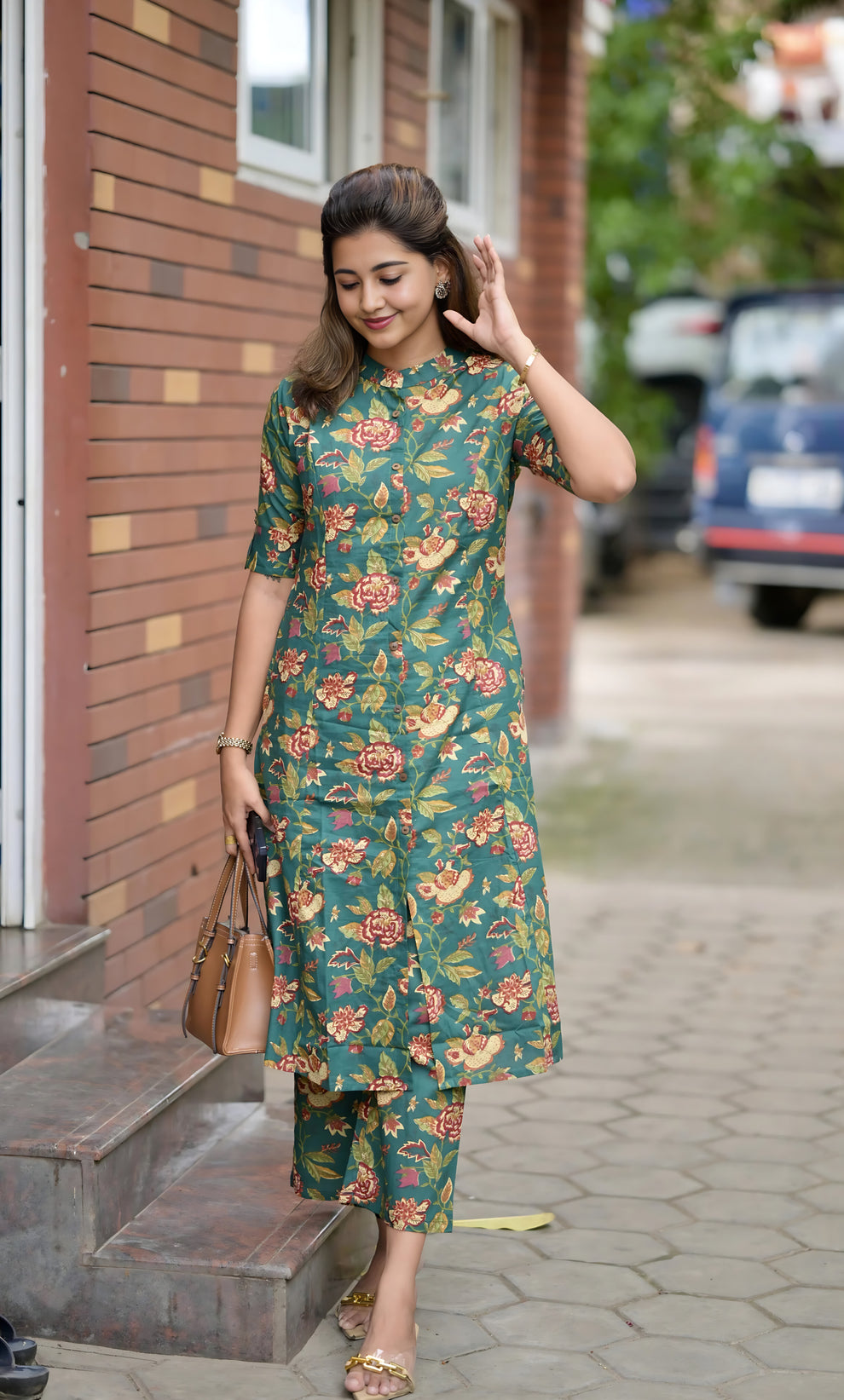 Premium Ethnic Printed Reyon Co-ord Set