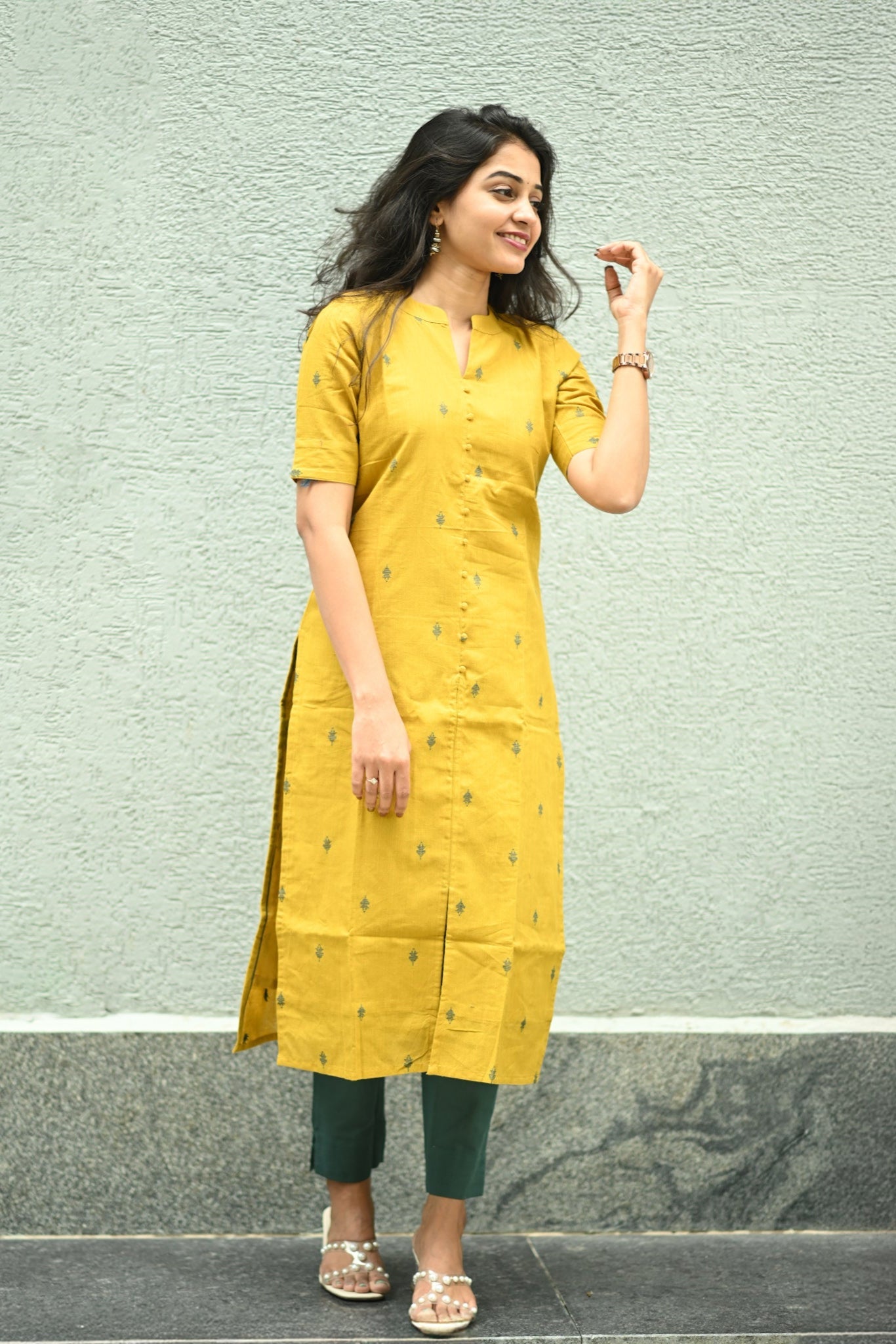 Sunlit Charm Chanderi Kurta